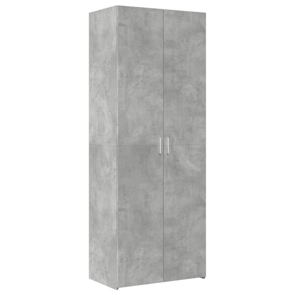 vidaXL Buffet haut gris béton 70x42 5x185 cm bois d'ingénierie