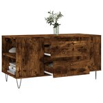 vidaXL Table basse chêne fumé 102x44 5x50 cm bois d'ingénierie