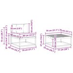 vidaXL Ensemble de canapés d'extérieur 4 pc Blanc et crème