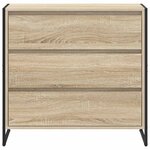 vidaXL Buffet avec tiroir Sonoma 79 x 36 x 75.5 cm Bois d'ingénierie