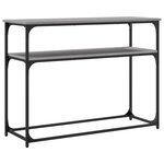 vidaXL Table console sonoma gris 100x35 5x75 cm bois d'ingénierie