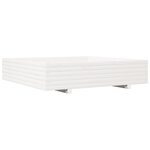vidaXL Jardinière blanc 110x110x26 5 cm bois de pin massif