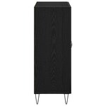 vidaXL Buffet Chêne noir 69 5 x 34 x 90 cm Bois d'ingénierie