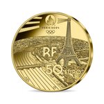 Jeux olympiques de paris 2024 - monnaie de 50€ or - héritage opéra garnier