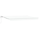 vidaXL Auvent Rétractable 500 × 350 cm Blanc