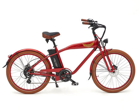 Vélo électrique W-class Premium rouge Vitesse 25km/h