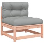 vidaXL Salon de jardin avec coussins 10 Pièces bois massif sapin douglas