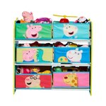 Peppa Pig - Meuble de rangement pour chambre d'enfant avec 6 bacs
