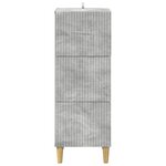 vidaXL Armoire à tiroirs Gris béton 33 x 34 5 x 90 cm
