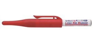 Marqueur 'Long Nib EK-710' pointe bille 1 mm rouge ARTLINE