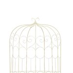 vidaXL Banc de jardin 95 cm Fer Blanc antique