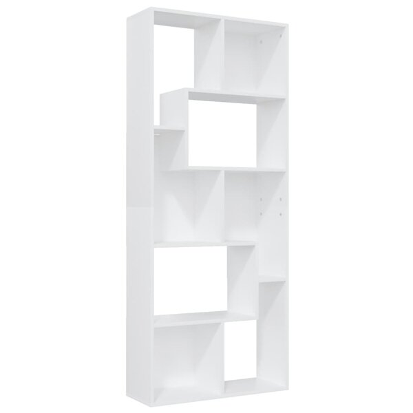 vidaXL Bibliothèque Blanc 67x24x161 cm Bois d'ingénierie
