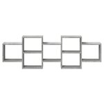 vidaXL Étagère murale gris béton 129x18x42 cm bois d'ingénierie