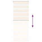 vidaXL Store zèbre beige marbré largeur du tissu 55 9 cm polyester
