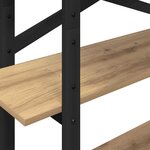 vidaXL Étagère Chêne artisanal 100 x 33 5 x 140 cm Bois d'ingénierie