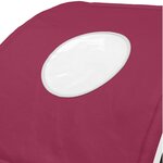 vidaXL Tunnel de lit 2 Pièces Rouge 211 x 67 5 x 2 cm Polyester