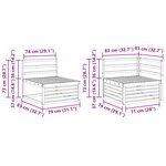 vidaXL Ensemble de canapés d'extérieur 8 pc Naturel