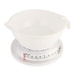 TERRAILLON Balance de cuisine mécanique T206 - 2 kg - Bol 1 L - Blanc