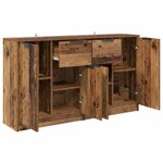 vidaXL Buffets 2 Pièces Bois Ancien 60 x 30 x 70 cm Bois d'ingénierie
