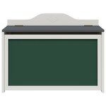 vidaXL Boîte à Jouets Gris et blanc 73 x 33 x 55 cm Bois d'ingénierie