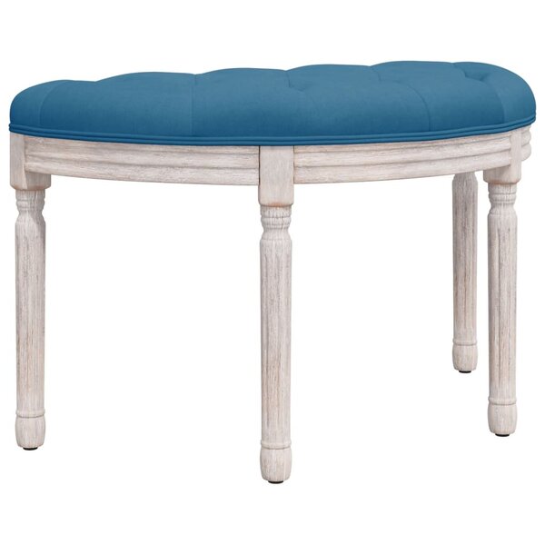 vidaXL Banc Bleu 81 5x41x49 cm Velours
