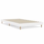 vidaXL Cadre de lit sans matelas blanc 90x200 cm bois d'ingénierie