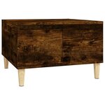 vidaXL Table basse chêne fumé 55x55x36 5 cm bois d'ingénierie