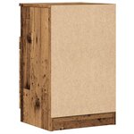 vidaXL Tables de chevet 2 Pièces vieux bois 40x36x65 cm bois d'ingénierie
