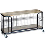 vidaXL Meuble TV 100x40x45 cm Bois de manguier massif