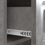 vidaXL Cabinet de chevet avec tiroir Gris béton 43 x 41 x 63 5 cm