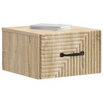 vidaXL Cabinet de chevet mural Chêne Sonoma 34 5 x 33 x 20 cm