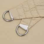 vidaXL Voile de parasol tissu oxford carré 2x2 m beige