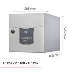 Boîte aux lettres Soléa  1 porte  Ton pierre aspect sablé RAL 1013MS