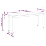 vidaXL banc Sonoma 110 x 35 x 45 cm Bois d'ingénierie