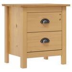 vidaXL Tables de chevet Hill 2 Pièces 46x35x49 5 cm Bois de pin solide