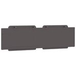 vidaXL Coussin de tête de lit gris 180 cm similicuir
