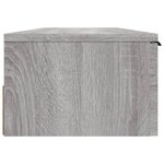 vidaXL Armoire murale Sonoma gris 102x30x20 cm Bois d'ingénierie