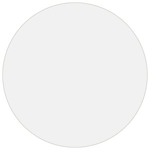 vidaXL Protecteur de table mat Ø 110 cm 1 6 mm PVC