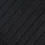 vidaXL Tapis rectangulaire noir 70x200 cm bambou