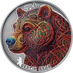 Monnaie BERLIN BEAR Patterns Of The World 2 Oz Argent 2000 Francs Cameroon 2026