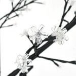 vidaXL Sapin de Noël 200 LED blanc chaud Cerisier en fleurs 180 cm