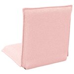 vidaXL Fauteuil de sol ajustable Rose Tissu en laine de mouton
