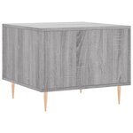vidaXL Table basse Sonoma gris 50x50x40 cm Bois d'ingénierie