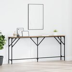 vidaXL Table Console Chêne Artisanal 180x23x75 cm Bois d'ingénierie