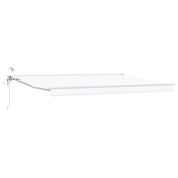vidaXL Auvent rétractable électrique Blanc 4 5 × 3 5 m