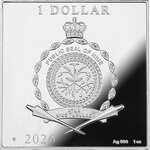 Pièce de monnaie en Argent 1 Dollar g 31.1 (1 oz) Millésime 2026 Treasures of the World CARD PLAYERS (PRÉCOMMANDE)