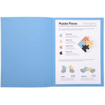 Paquet de 100 chemises SUPER 240 grammes bleu foncé EXACOMPTA