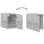 vidaXL Armoire de rangement mince gris béton 30x42 5x225 cm