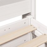vidaXL Cadre de lit sans matelas blanc 200x200 cm bois massif de pin