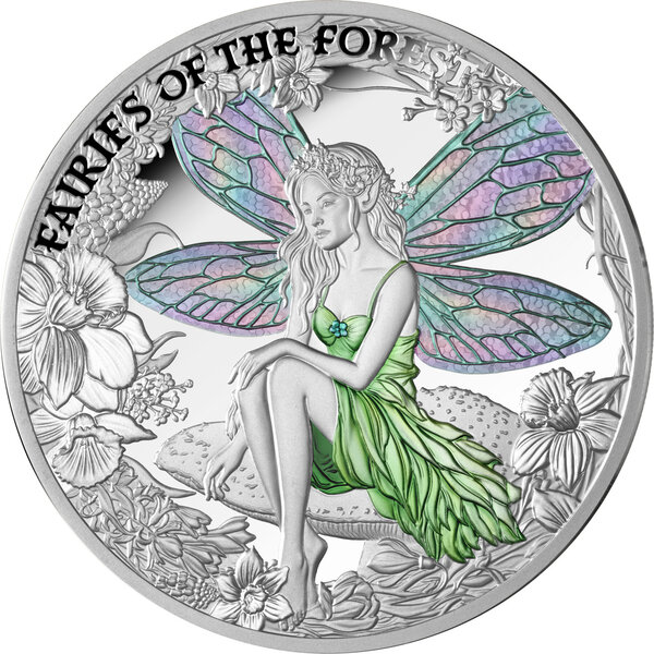Monnaie FAIRIES OF THE FOREST 1 Oz Argent 1$ Niue 2026